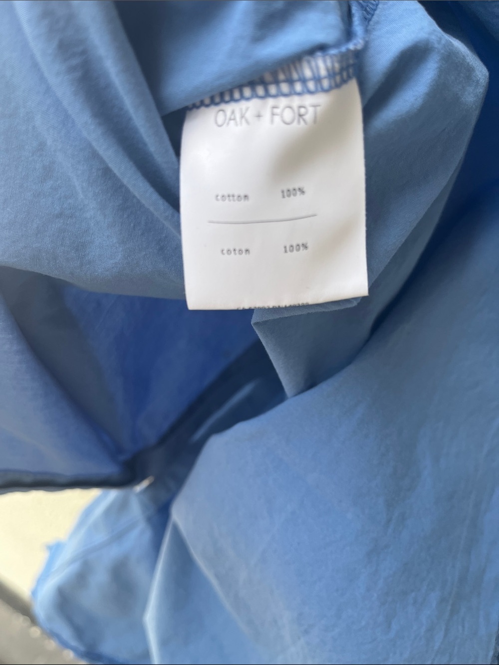 Oak + Fort Cotton Poplin Shirt Dress - Picture 8 of 8